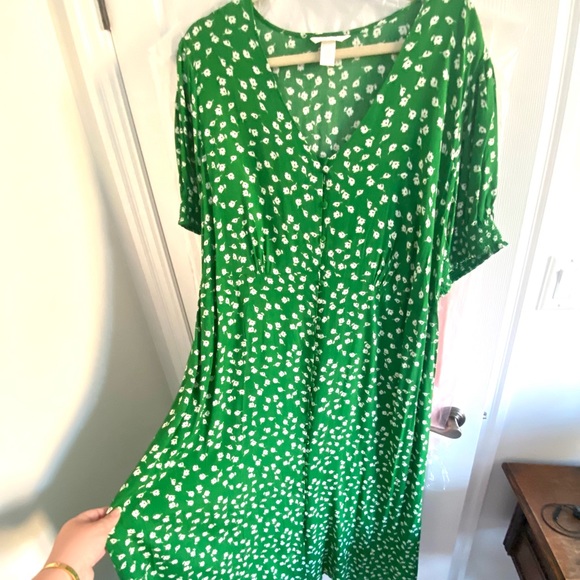 Puff sleeve, button down maxi dress - Picture 3 of 6